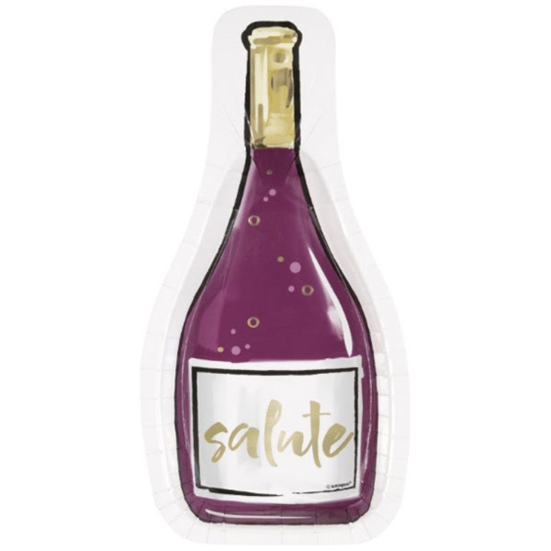 Modern Wine Shaped Plates