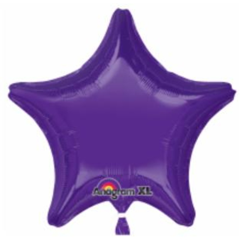 Purple Star 18" Foil Balloon