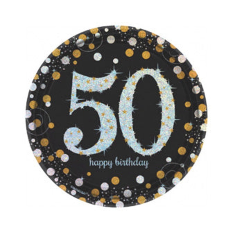 Sparkling Celebration 50th Dessert Plates