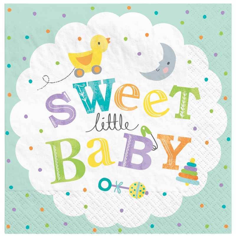 Sweet Little Baby Baby Luncheon Napkins