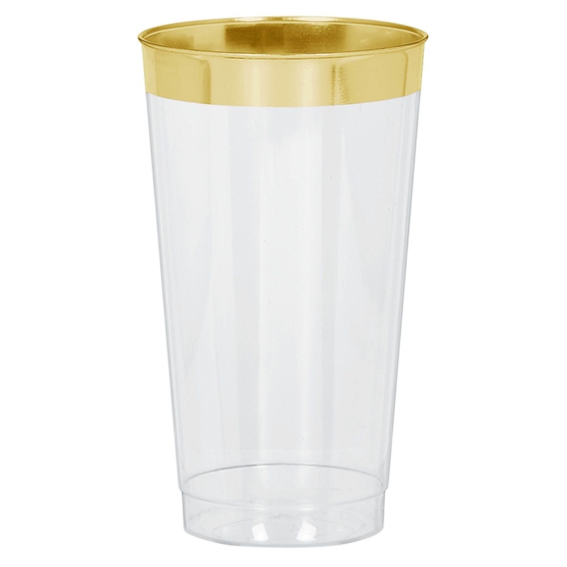 16oz Gold Trim Tumblers