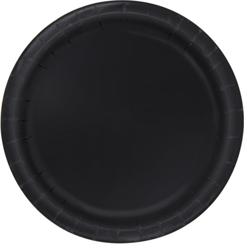 Black Paper Dinner Plates - 8ct