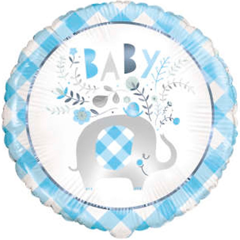 Blue Elephant 18" Foil Balloon