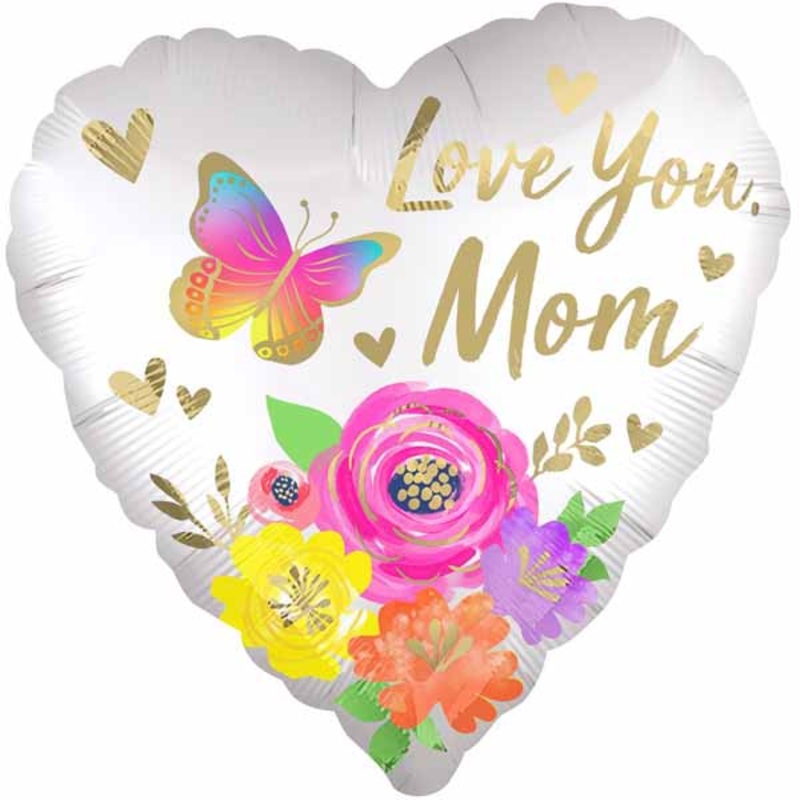 Love You Mom 18" Foil Balloon