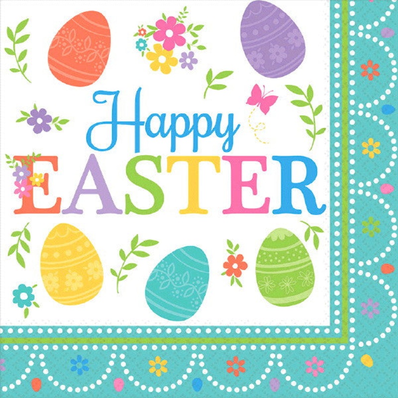 Lovely Easter Luncheon Napkins