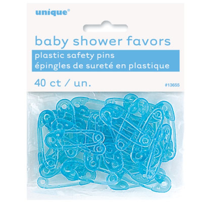 Mini Safety Pins - Blue