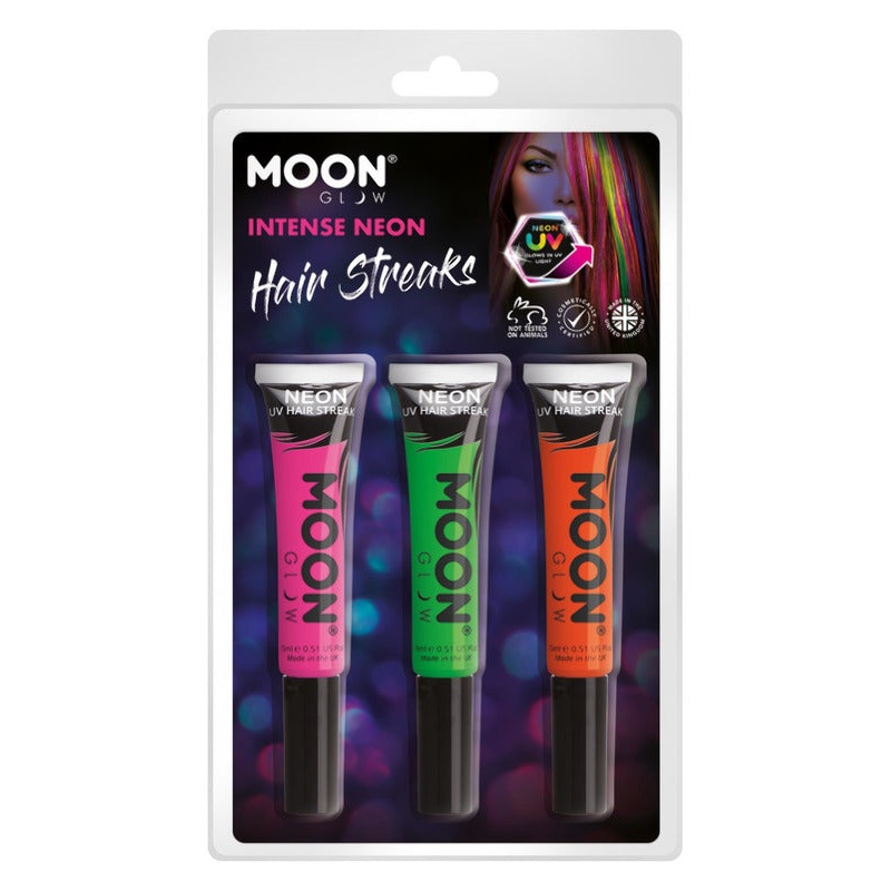 Moon Glow Intense Neon UV Hair Streaks,