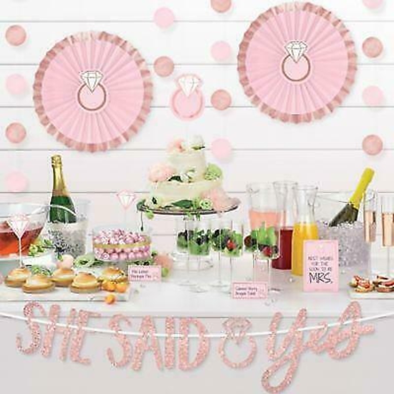 She Said Yes Buffet Decorating Kit