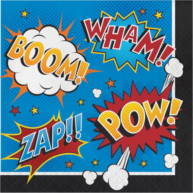 Superhero Party Luncheon Napkins