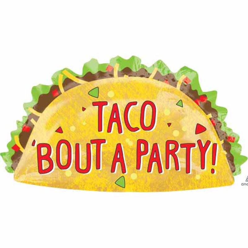 Taco Party 33" Foil Balloon