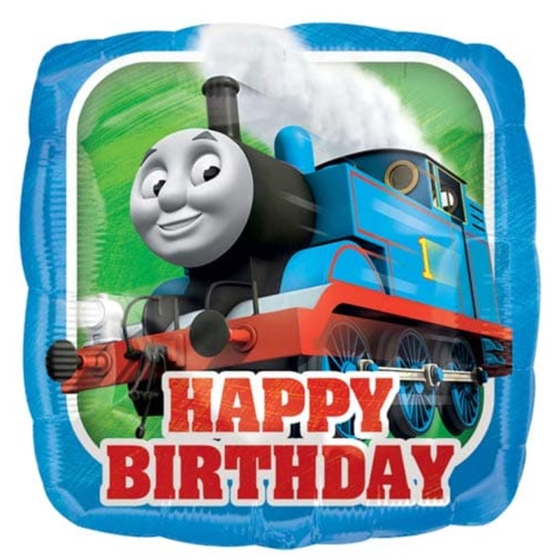 18" Happy Birthday Thomas Foil Balloon