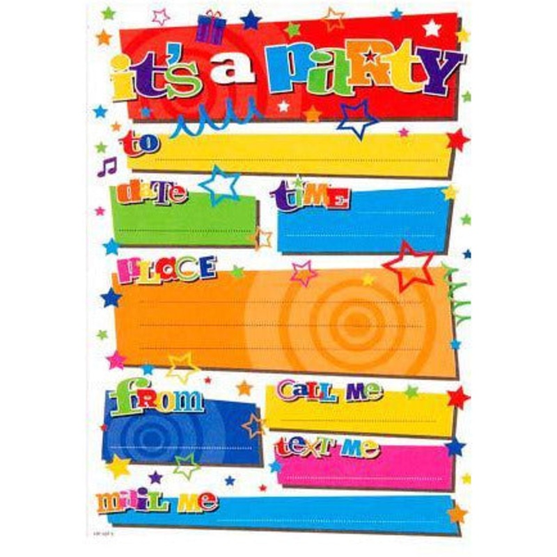 Its A Party! Party Invitations