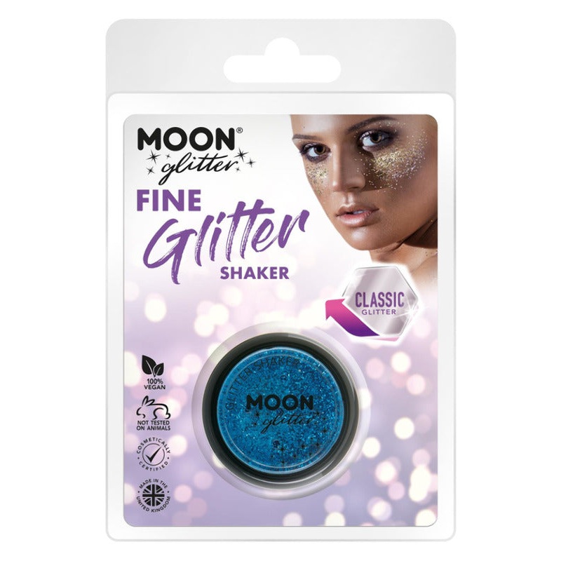 Moon Glitter Classic Fine Glitter Shakers, Blue