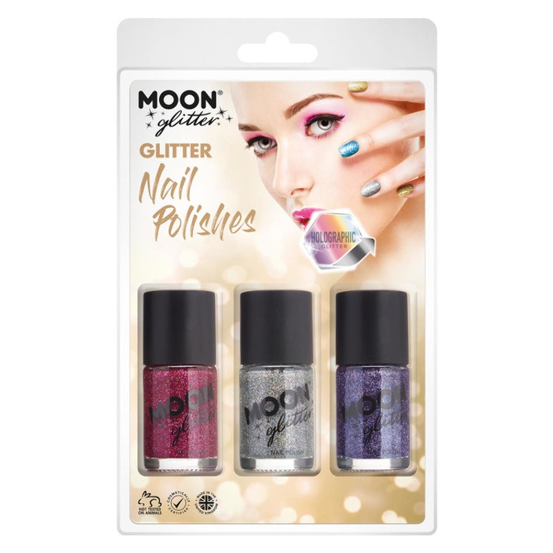 Moon Glitter Holographic Nail Polish,