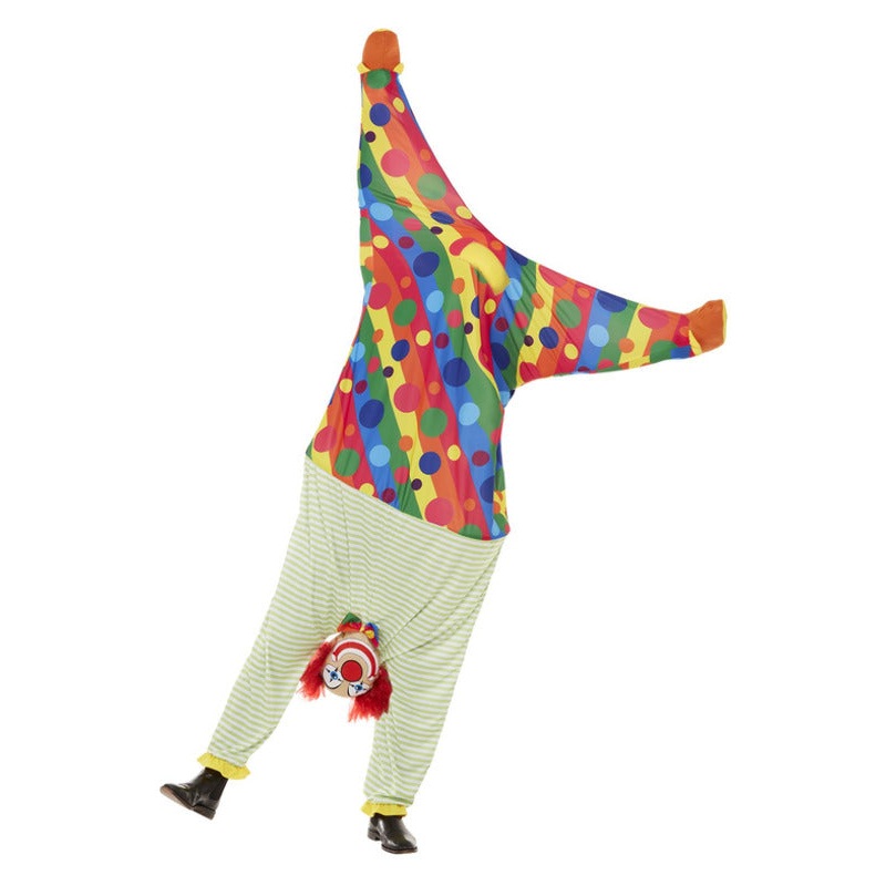 Upside Down Clown Costume, Multicoloured
