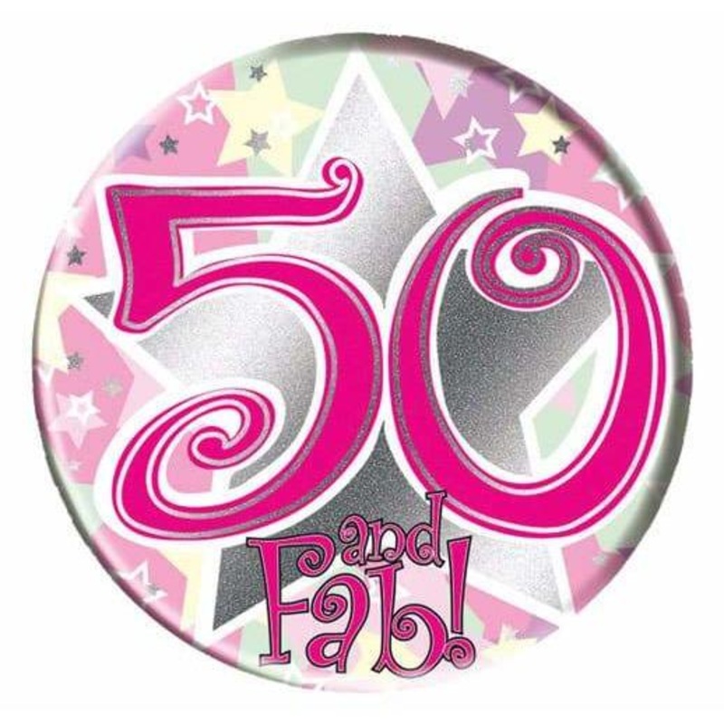50 And Fab Big Badge