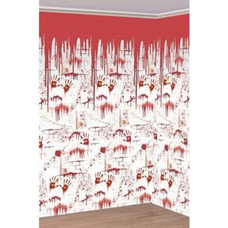 Bloody Wall Scene Setter Room Rolls 2pk