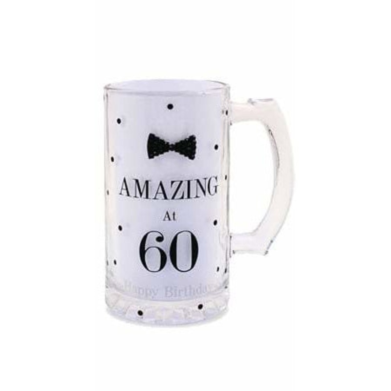 Mad Dots Black Tie 60th Birthday Tankard