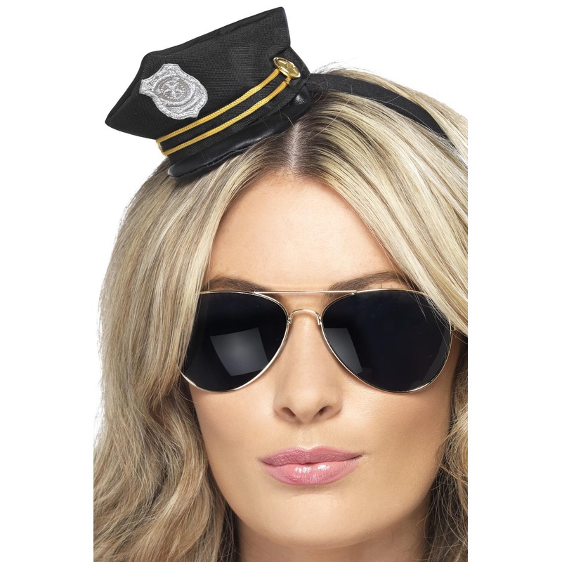 Mini Cop Hat, Black