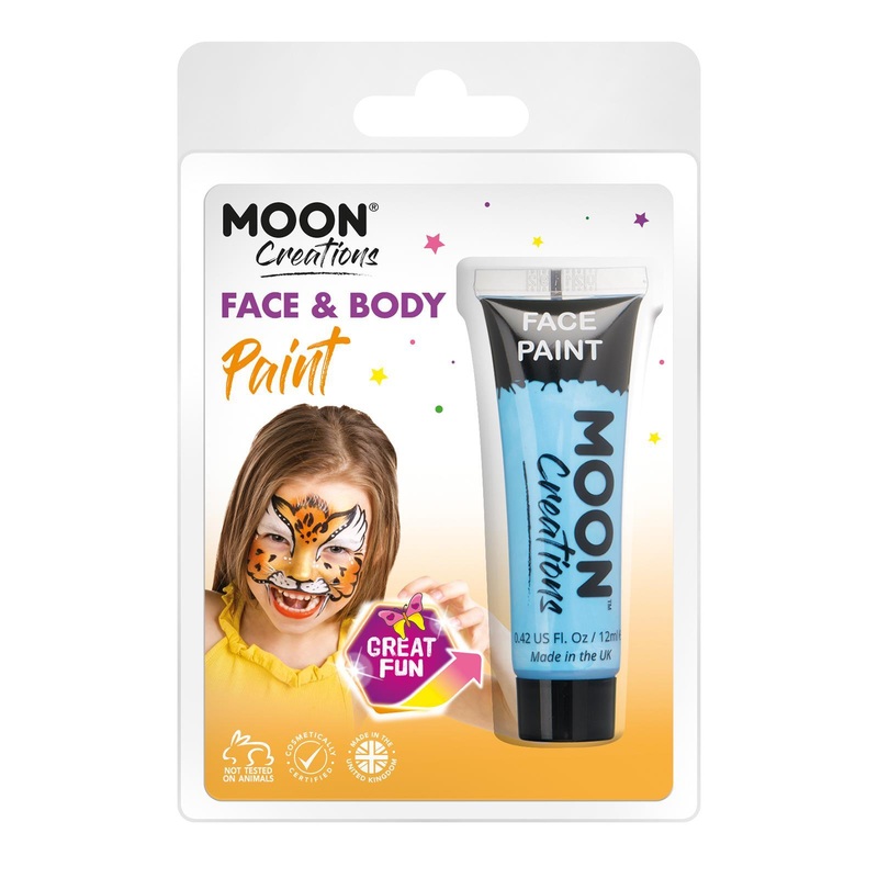 Moon Creations Face & Body Paint, Light Blue