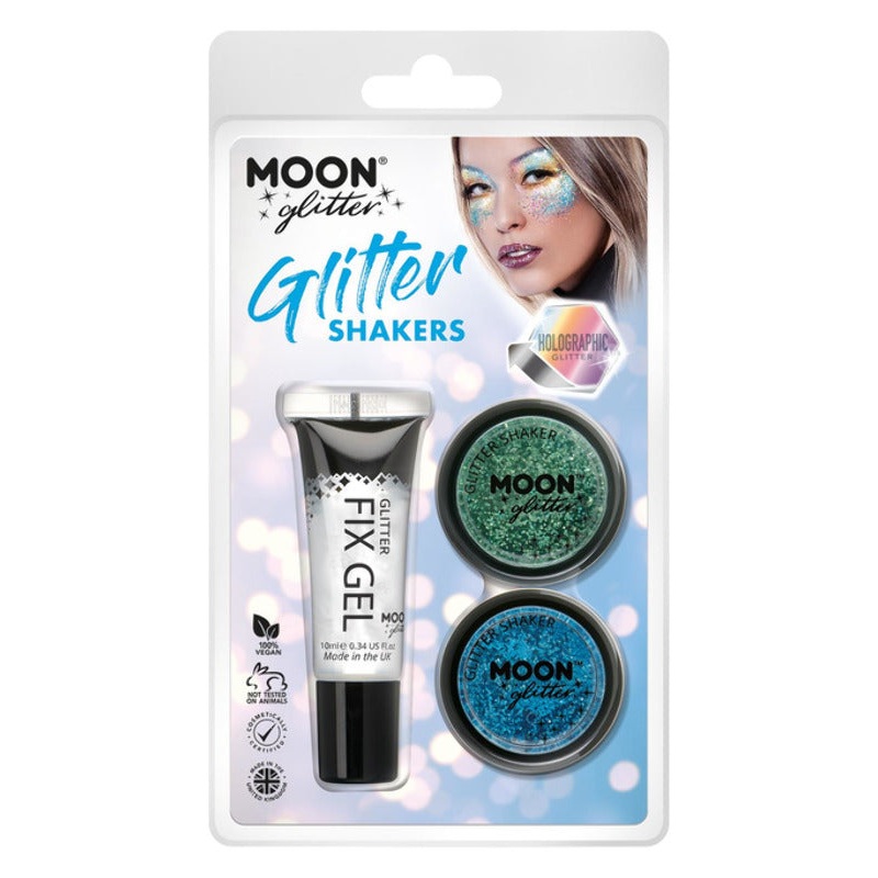 Moon Glitter Holographic Glitter Shakers, Assorted