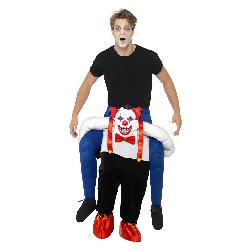 Piggyback Sinister Clown Costume, Blue