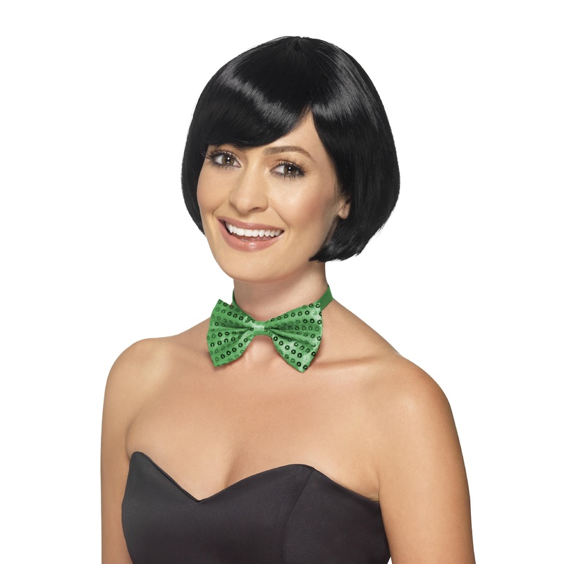 Sequin Bow Tie, Green