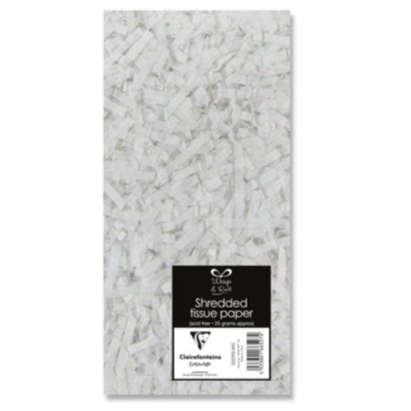White Shredded Tissue Paper