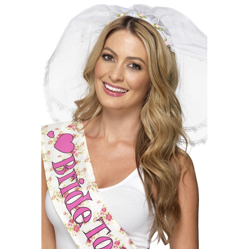 Hen Night Veil, White