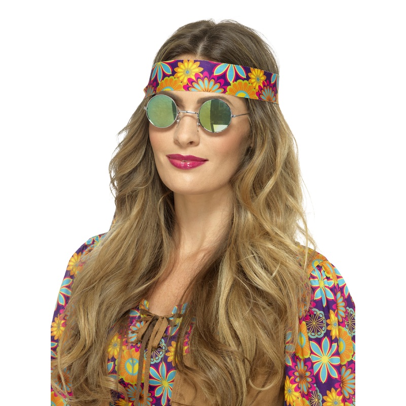 Hippie Specs, Mirrored, Green & Blue