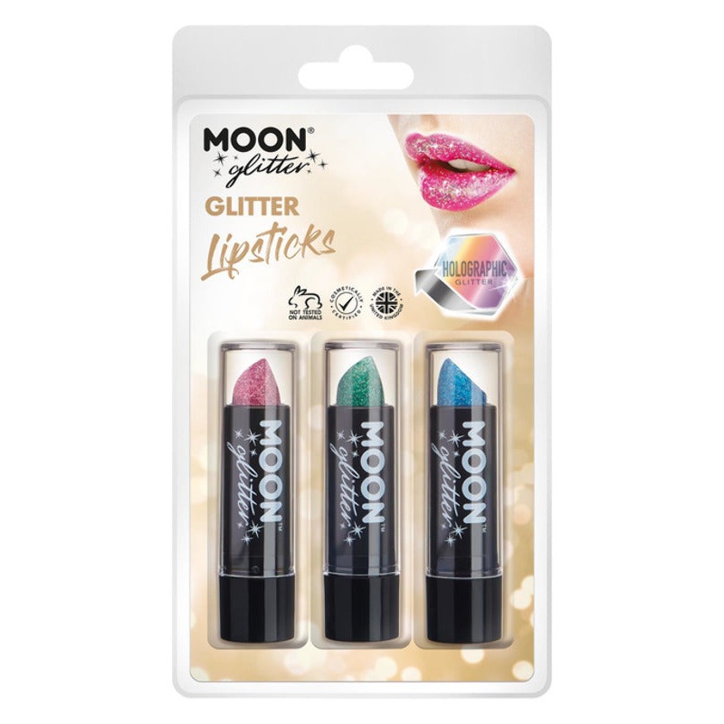 Moon Glitter Holographic Glitter Lipstick,