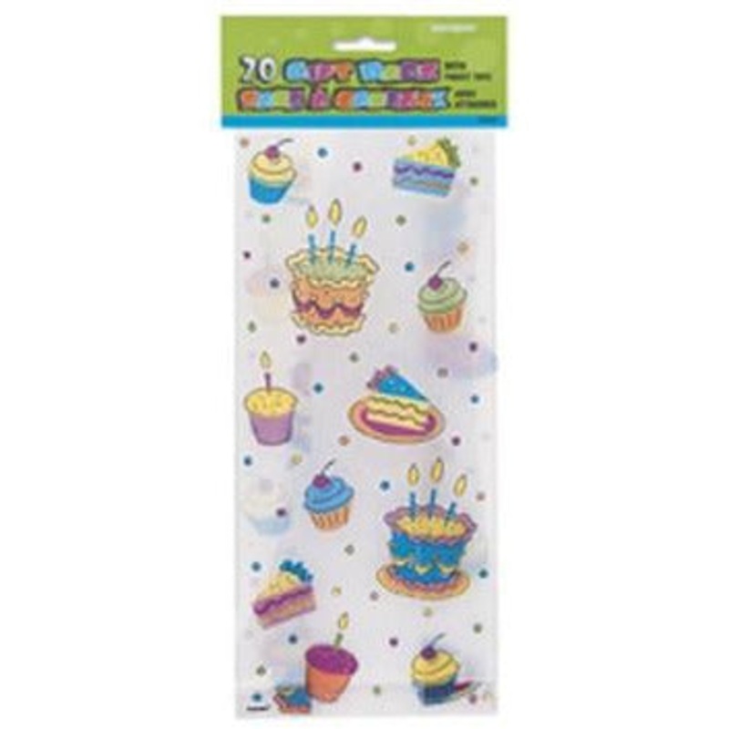 Party Treats Cello Bags x 20