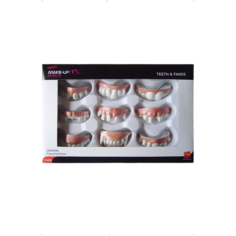 Smiffys Make-Up FX, Assorted Teeth & Fangs