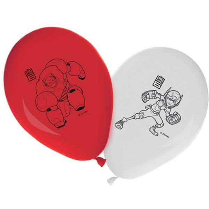 11" Disney Big Hero 6 Printed Latex Balloons 8pk