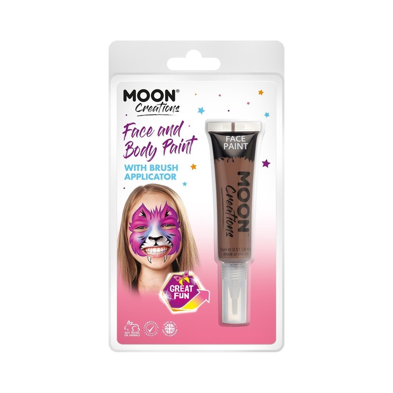 Moon Creations Face & Body Paints, Brown
