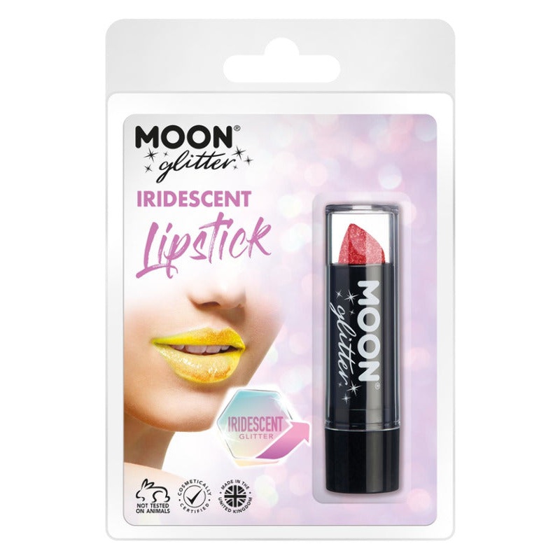 Moon Glitter Iridescent Glitter Lipstick, Cherry