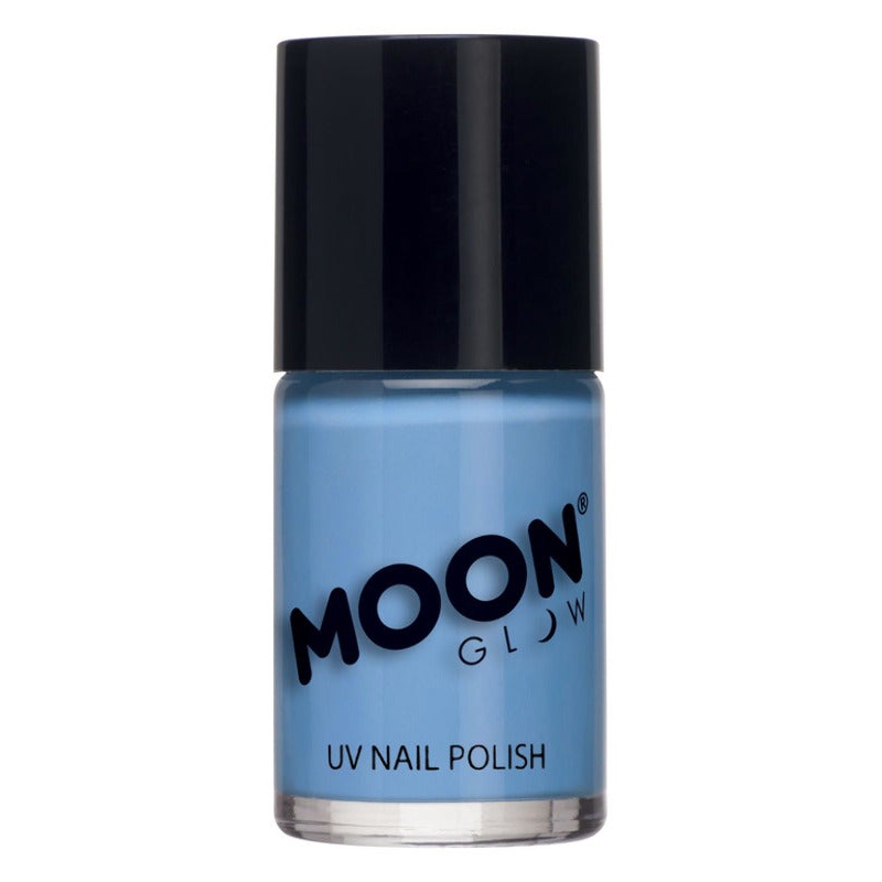 Moon Glow Pastel Neon UV Nail Polish, Pastel Blue