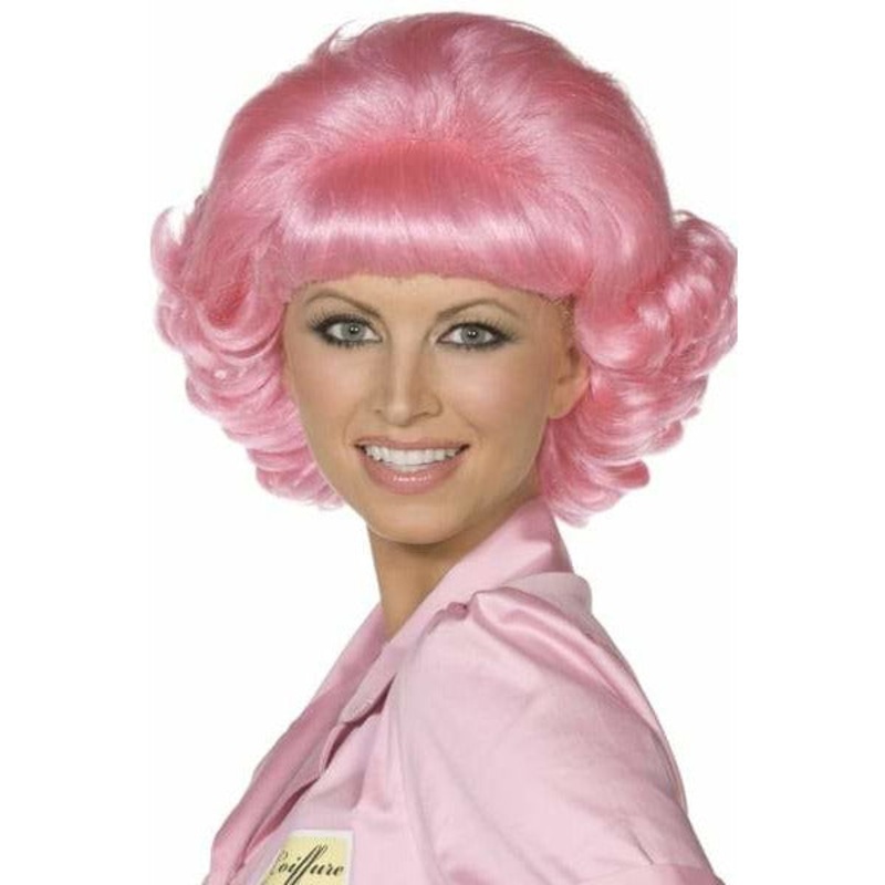 Pink Frenchy Grease Wigs