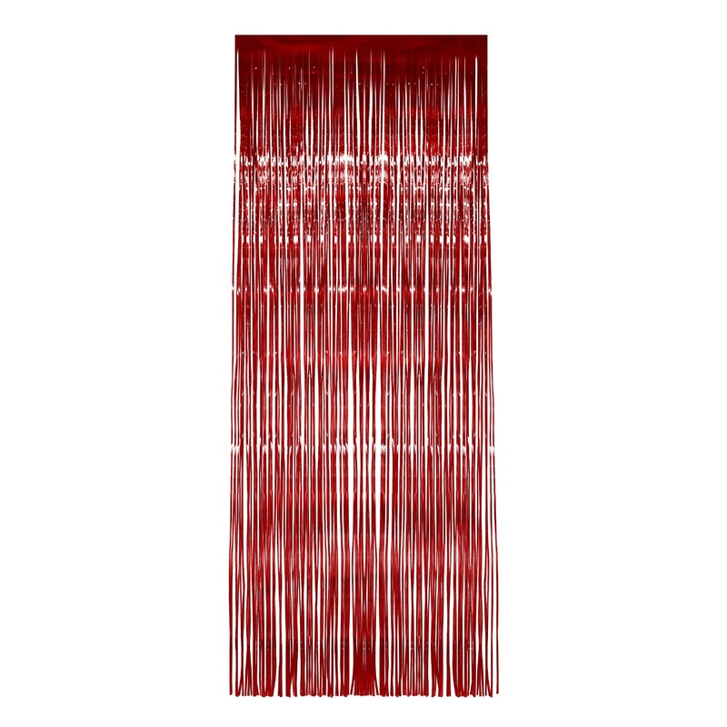Shimmer Curtain, Red