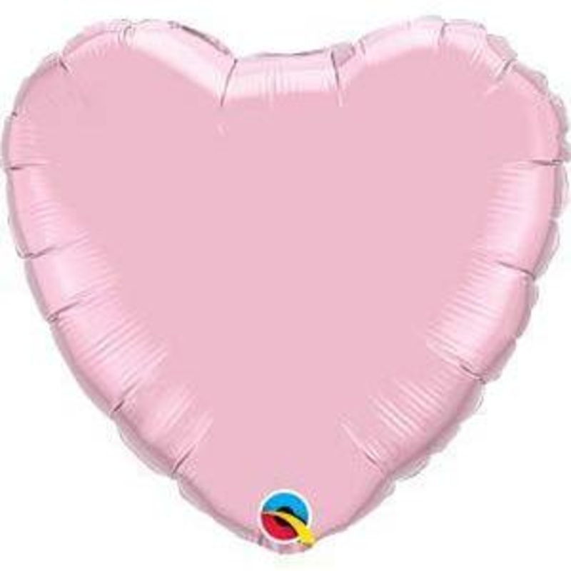 36" Pearl Pink Heart Foil Balloon