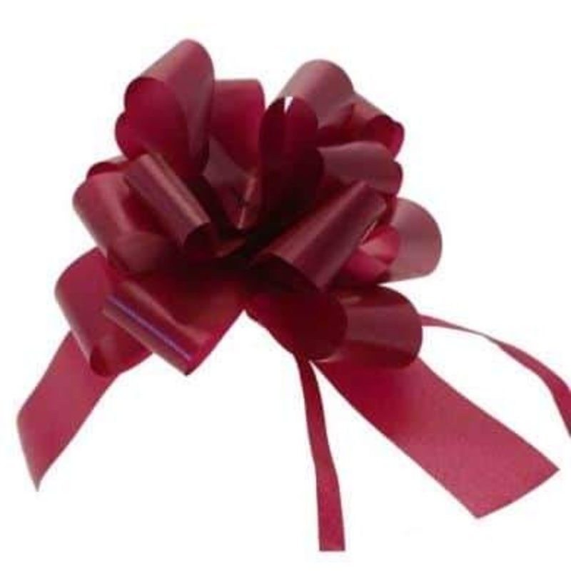 Burgundy 2 Inch Pull Bows x20
