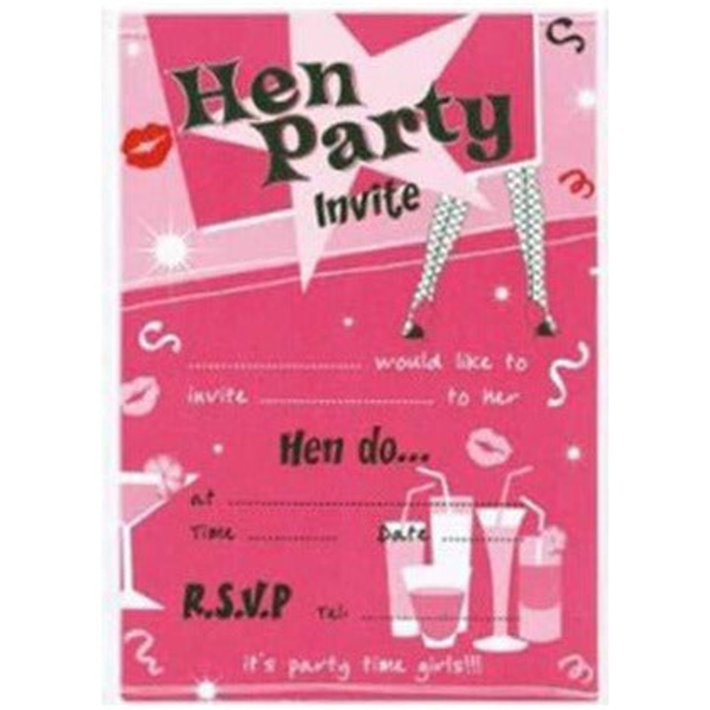 Ladies Night Hen Party Invitations
