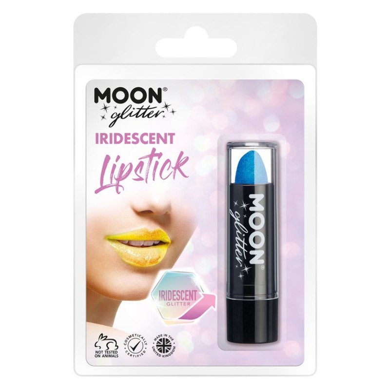 Moon Glitter Iridescent Glitter Lipstick, Blue