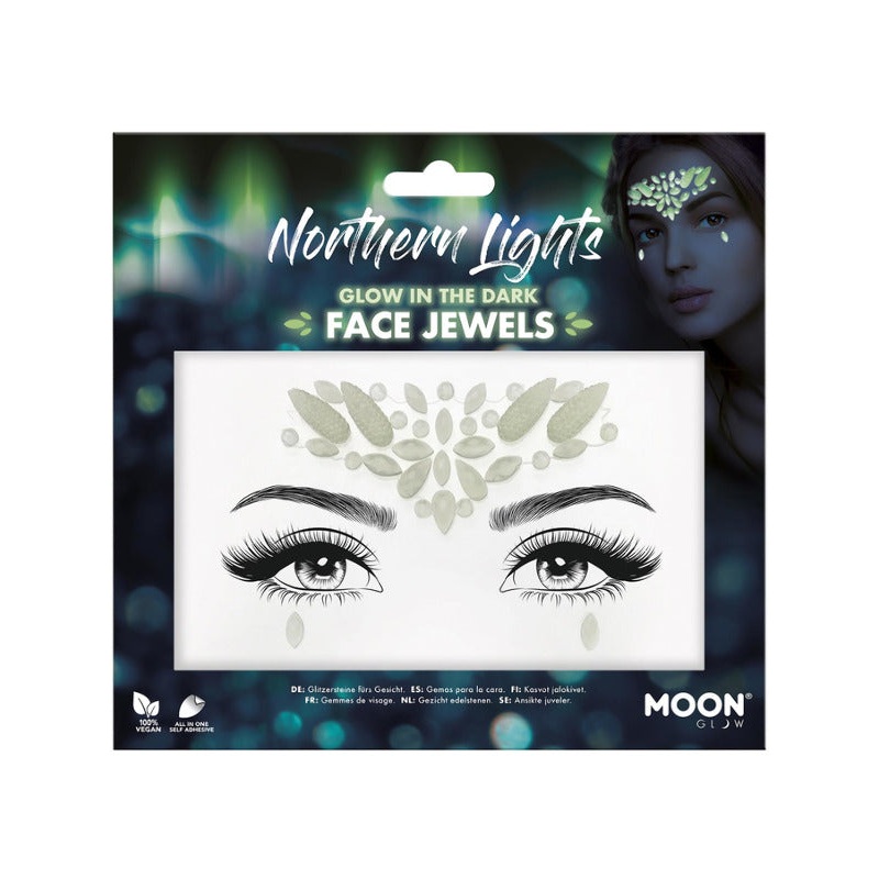 Moon Glow Face Jewels, Northern Lights