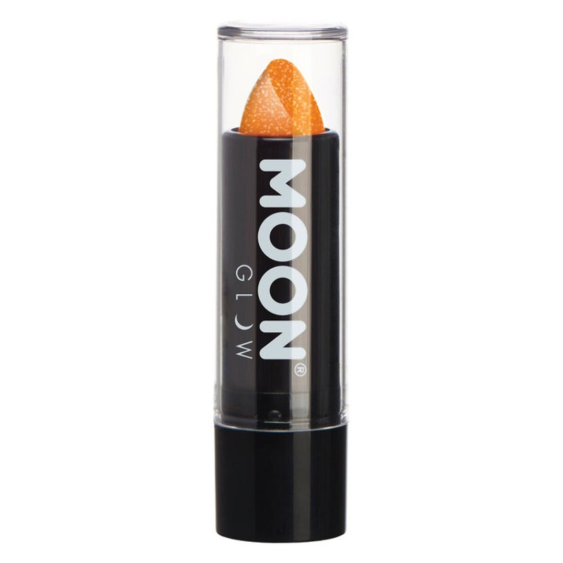 Moon Glow - Neon UV Glitter Lipstick, Orange