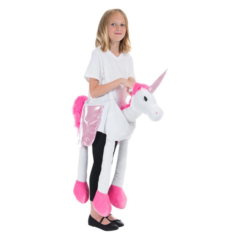 Step-in Unicorn Costume, Pink & White