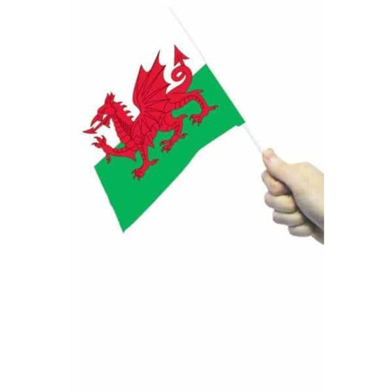 Wales Hand Flags x12