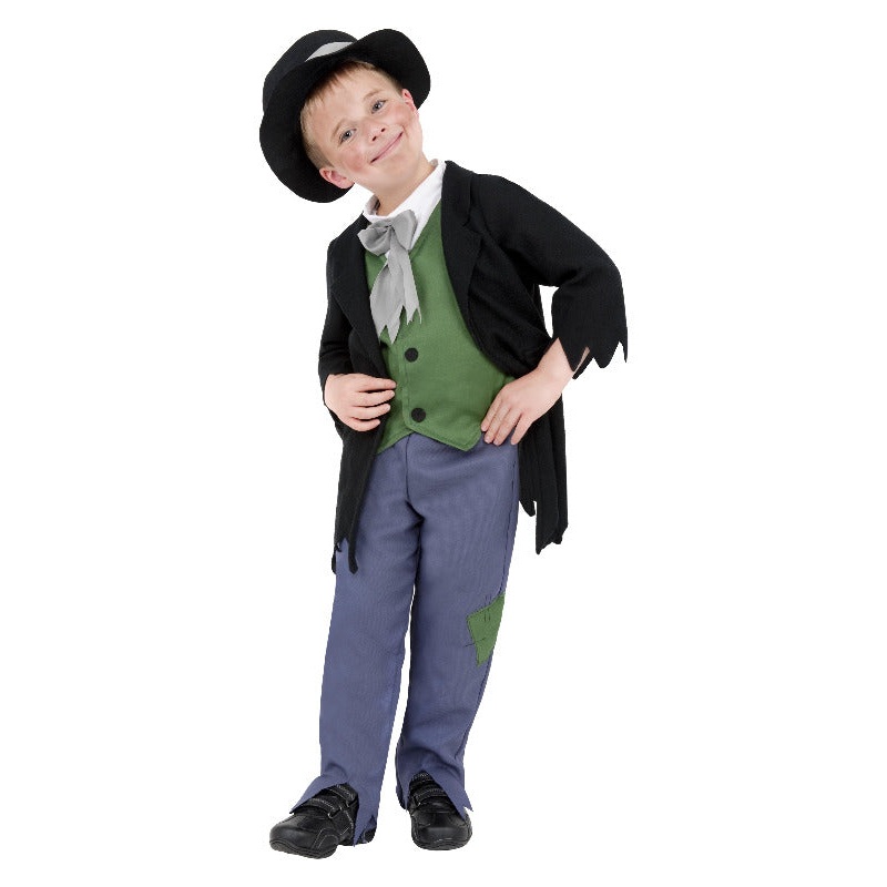 Dodgy Victorian Boy Costume, Black