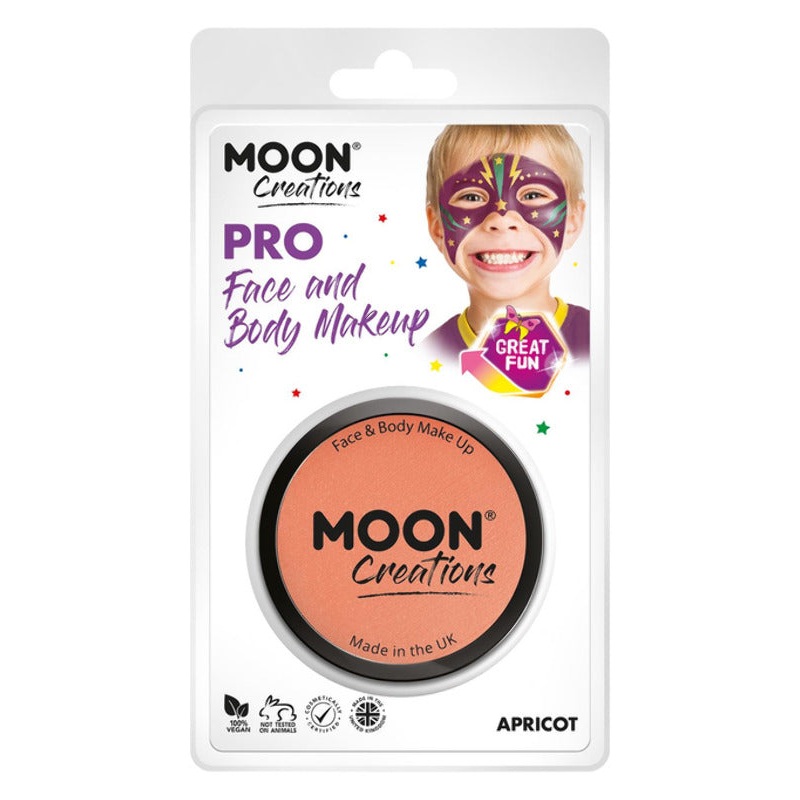 Moon Creations Pro Face Paint Cake Pot, Apricot