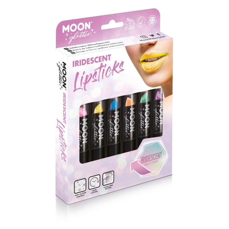 Moon Glitter Iridescent Glitter Lipstick, Assorted
